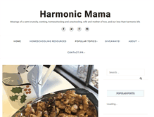 Tablet Screenshot of harmonicmama.com